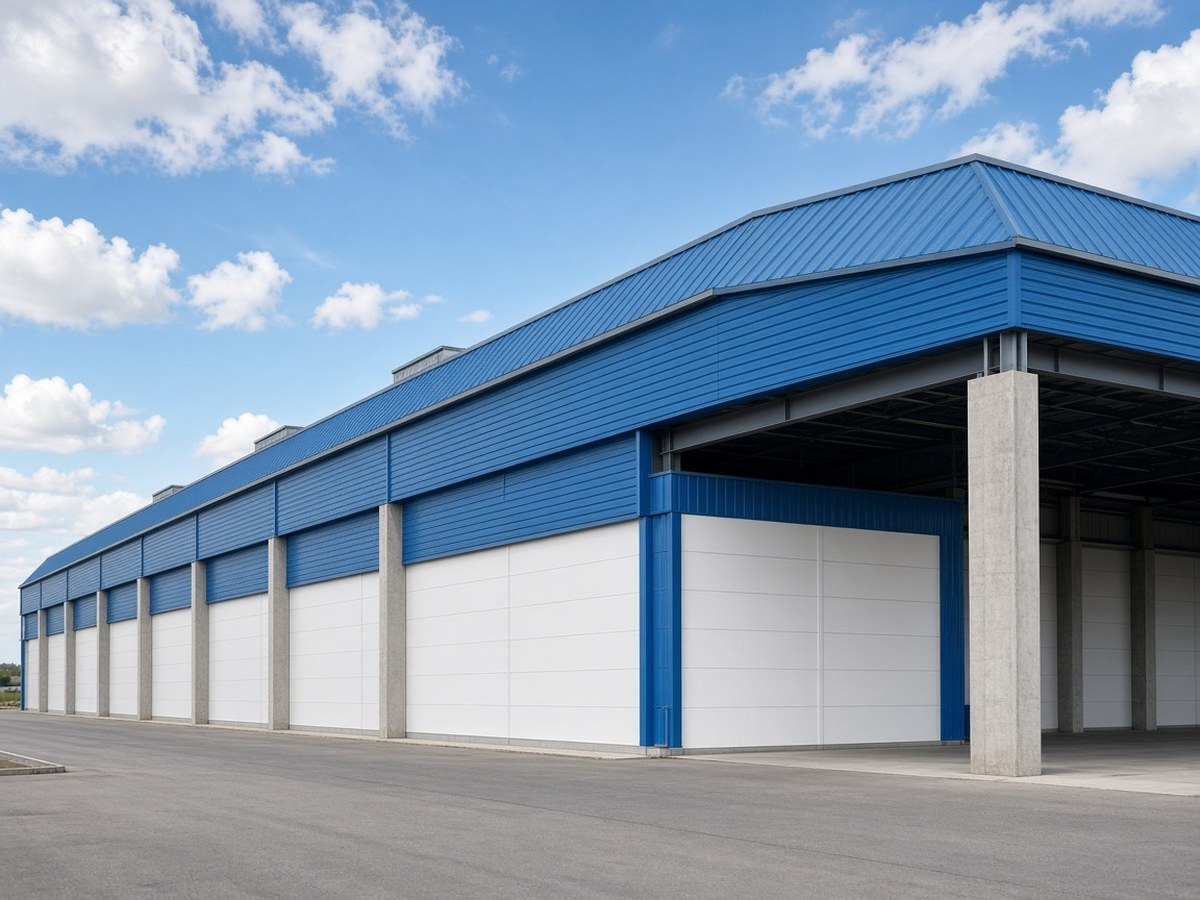 JSTL factory building with colour coated roofing